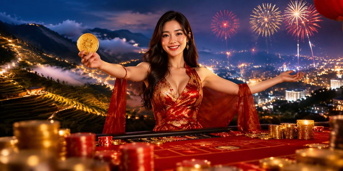 Khung cảnh lễ hội baccarat và giải trí ở Sapa